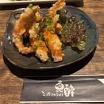 魚酔 - ソフトシュリンプのチリソースかけ