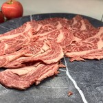 海鮮ブッフェダイニング 銀座八芳 - ロース。