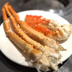 海鮮ブッフェダイニング 銀座八芳 新宿店 - 蟹も食べ放題。