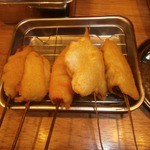 Kushikatsu Dengana -  5本セット（牛・チキン・ウインナー・なす・たまねぎ）