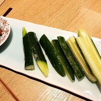 ぎんざ 阿吽 - 黒豚味噌きゅうり
