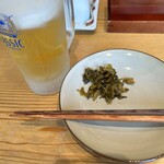 博多もつ鍋 やまや - 高菜と生ビール