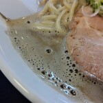 煮干中華 あさり - 水際の泡立ちがたまらん