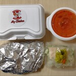 マイチキンマイカレー - ヤンニョムチキンとバターチキンカレー
