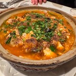 北京遊膳 - 土鍋豆腐の辛子煮