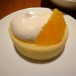 お茶とお菓子まやんち -  オレンジとクリームチーズのケーキ　\550