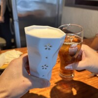串揚げキッチン だん 梅田店 - ビールとウーロン茶