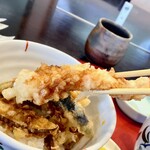 手打そば 松栄庵 - 海老は天丼の最高の具材