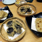 天ぷら処 こさか - 八色椎茸の天ぷら ＆ 大口蓮根の天ぷら（２０１４年５月） 