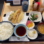天丼てんや - 料理写真:冬天ぷら定食(大盛)