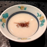 鮨 ふじおか - 海老のスリ流し
                    