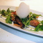 ドゥ エピセ - ランチコースのメイン　豚ヒレ肉のXO醤炒め