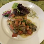 ヴェルヴェンヌ - 前菜：牡蠣のムニエル