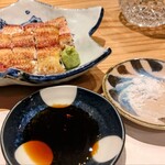 和料理 紫音 - 白焼はタレや塩でいただきます。