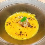 お料理 三七三 - かぼちゃとトリュフのスープ
