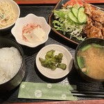 カフェ&スナック うめ - 24/12追撮　　　　　　　　　　　　　ランチ生姜焼き定食1,000円