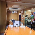 やぶ善 - 店内左奥の席。
