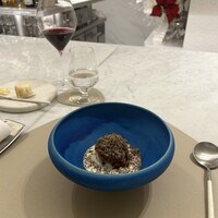 Maison DIA Mizuguchi - 名古屋コーチン卵の上にインカの目覚め、トリュフ