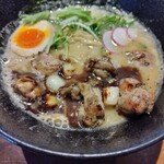 鶏そば炭や 常総店 - 2024.12特製炭焼き鶏そば1200円