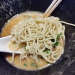 鶏そば炭や - 無料券で半替玉　柚子胡椒で