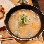 江戸堀 焼豚食堂 - 豚汁。