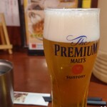 乃木坂ラーメン 東京食品 まる彦 - 生ビール中