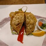 せんざん - れんこんはさみ揚げ