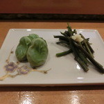 小判寿司 -  そら豆とわらび