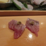 小判寿司 -  カツオ、和辛しと共に・・