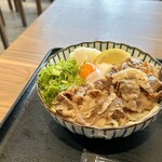 うどんの庄 真田 - 肉玉ぶっかけ