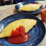 銀水食堂 - 「オムライス」ｽｰﾌﾟ付700円