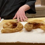 鮨 陸 - フカヒレのフライ