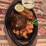 暖蘭 - ハンバーグ＆エビフライ