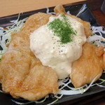 ジョニーのからあげ - ジョニーのチキン南蛮風定食（チキン南蛮のアップ、2014年5月） 