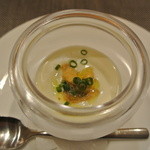 saveur -  新玉葱のムースに生雲丹