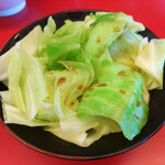 家系ラーメン 佐々喜家 - ゆでキャベツ