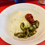 家系ラーメン 佐々喜家 - 無料ライス（少な目）