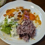 キッチン ブルー グローブ - 再びワンプレート