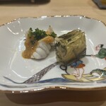 広典 - トラフグの煮凝りとあん肝ソース和え