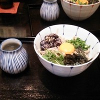 日本橋 やぶ久 -  丹波黒豆納豆そば