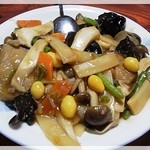中華料理 龍馬 -  羅漢斉(きのこ炒め)　730円