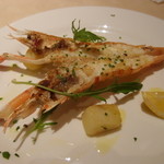  手長海老半分こ