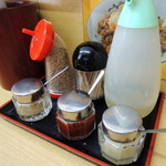 麺屋 達 - 2014年5月31日(土)　カウンター卓上アイテム