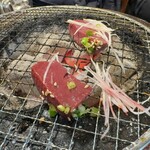 炭火焼肉 にく式 - さっと炙って最高のレバー