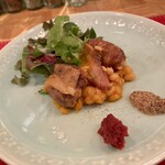 水色食堂 - ◆前菜
      カスレ
      「鴨もも肉のコンフィ・自家製ベーコン・自家製ソーセージ」