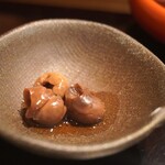 小笹寿し - お通し(穴子の肝？)