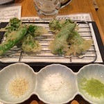 呑み処 漁師のGORO -  野菜の天ぷら１