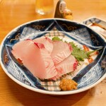 食 乃口 - 鰆のお刺身は香川らしくて
                                自家製の柚子胡椒が、めちゃくちゃアクセント◎