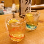 食 乃口 - ハイボールはデュワーズですが
      強炭酸がうんまいのです♡