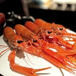 蒼 - この日揚がったばかりの赤座海老。
      いい面構えです♡